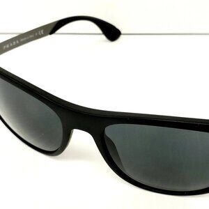 (I-6348) Prada Grey and Black Sunglasses